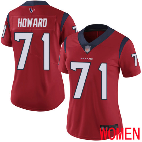 Houston Texans Limited Red Women Tytus Howard Alternate Jersey NFL Football #71 Vapor Untouchable->youth nfl jersey->Youth Jersey